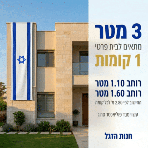 דגל אורך ישראל 3X1 מ' תוצרת הארץ - דגלי ישראל - חנות הדגל