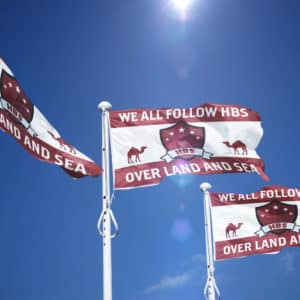דגל WE ALL FOLLOW HBS - אוהדים באר שבע - חנות הדגל