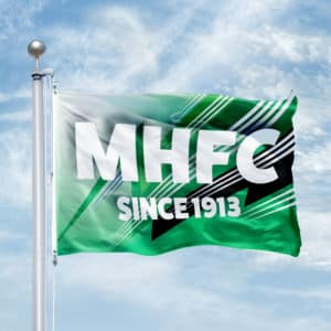 דגל MHFC 1913 - אוהדים ירוק לבן - חנות הדגל