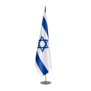 דגל ישראל מעוגל + סטנד - דגלי ישראל - חנות הדגל