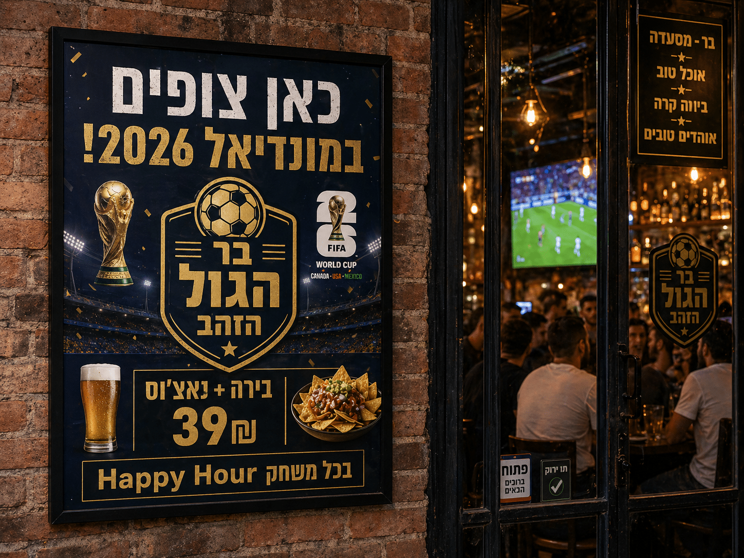 פוסטר בעיצוב אישי למונדיאל 2026